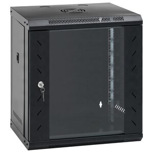 vidaXL v&aelig;gh&aelig;ngt netv&aelig;rksskab 53x40x60 cm 6U IP20 19"