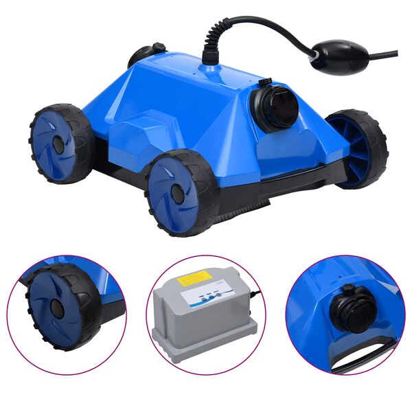 vidaXL Pool Fejere Bl&aring; 48 x 46 x 31.5 cm Plastik