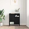 vidaXL Sideboard Sort eg 60 x 35 x 70 cm Konstrueret tr&aelig;
