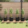 vidaXL espalierer med planteposer 4 stk. 116 cm st&aring;l og PP