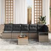 vidaXL Havesofa Sæt 7 pcs Grå