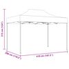vidaXL Party Tent Antracit 280 x 410 x 315 cm Oxford stof
