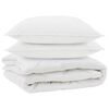 vidaXL &Aring;rs tid dyne med pude 3 pcs Hvid Microfiber