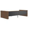 vidaXL daybed med USB 90x200 cm stof brun
