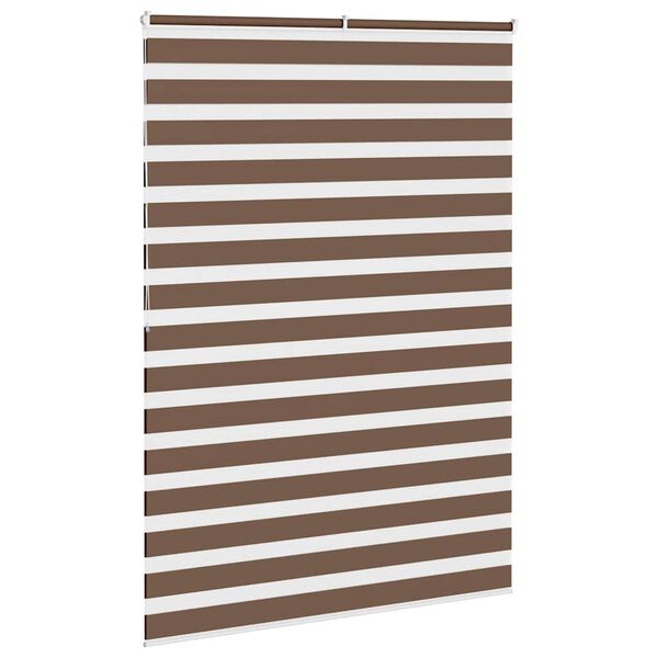 vidaXL zebragardin brun 160x200 cm stofbredde 155,9 cm polyester