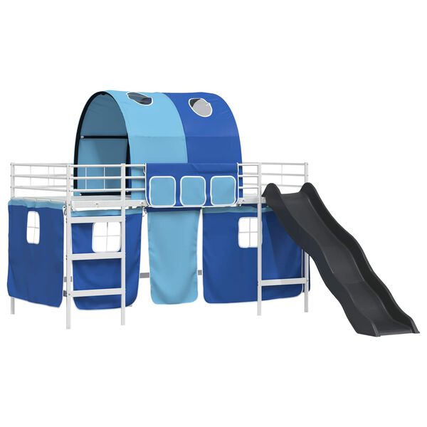 vidaXL Hvid og Bl&aring; 80 x 201 cm