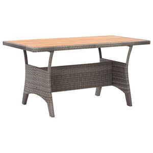 vidaXL havebord 120x70x66 cm massivt akacietr&aelig; gr&aring;