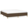 vidaXL Boxspring sengeramme 180x200 cm stof m&oslash;rkebrun