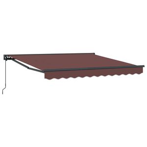 vidaXL Markiseramme Brun 300 x 250 cm Polyester med PU bel&aelig;gning