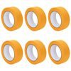 vidaXL Maler Maskeringstape 6 stk. Gul 38mm x 50m Papir