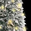 vidaXL kunstigt juletr&aelig; med sne 50 LED'er 120 cm pop op-funktion