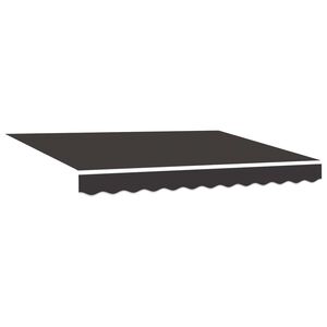 vidaXL Reservedug til markise Antracit 235 x 195 cm Polyester