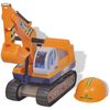 vidaXL Ride-on Gravemaskine Plastik Gul