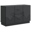 vidaXL Sideboard med skuffe Sort 89 x 34,5 x 57 cm Konstrueret tr&aelig;