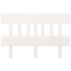 vidaXL sengegærde 183,5x3x81 cm massivt fyrretræ hvid