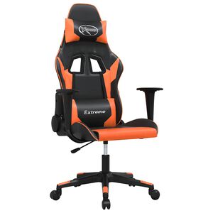 vidaXL gamingstol kunstl&aelig;der sort og orange