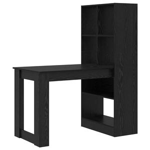 vidaXL Bord Sort eg Konstrueret tr&aelig; 122 x 67 x 145 cm