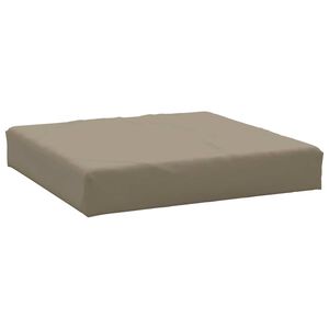 vidaXL pallehynde 60x60x9,5 cm oxfordstof gr&aring;brun