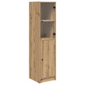 vidaXL Highboard Artisan Egetr&aelig; 35 x 37 x 142 cm Konstrueret tr&aelig;