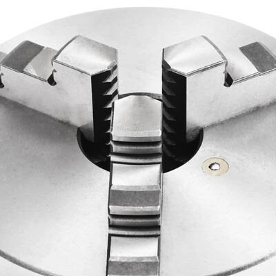 vidaXL selv-centrerende patron til drejebænk 3 kæber 160 mm stål