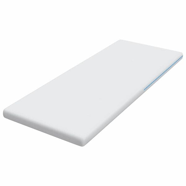 vidaXL Madras topper Hvid 80 x 200 cm Jacquard stof