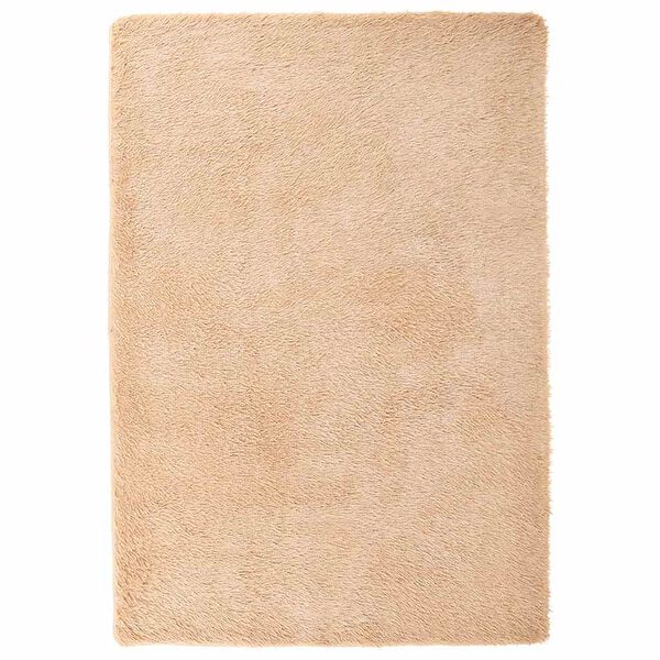 vidaXL shaggy gulvt&aelig;ppe NAVARRA 200x290 cm h&oslash;je luv polyester beige