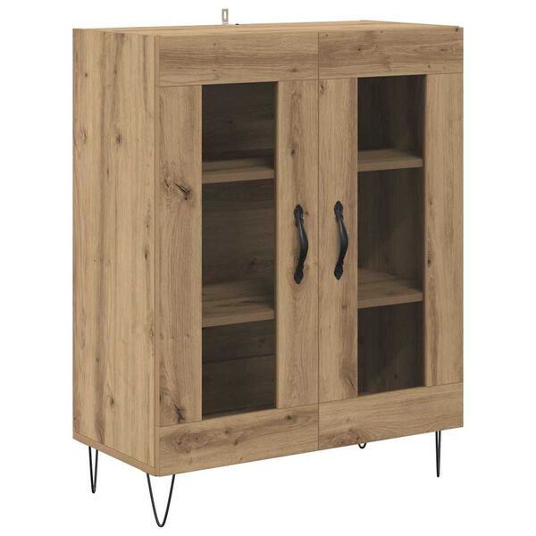 vidaXL Sideboard Artisan Egetr&aelig; 69,5 x 34 x 90 cm Konstrueret tr&aelig;