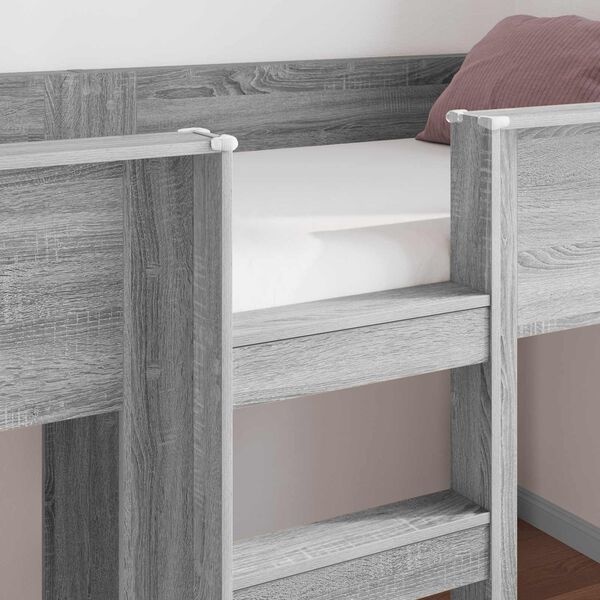 vidaXL K&oslash;jeseng til B&oslash;rn Gr&aring; Sonoma 100 x 200 cm Konstrueret tr&aelig;