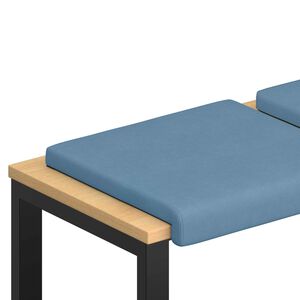 vidaXL B&aelig;nkpude 4 stk. cordfl&oslash;jl Bl&aring; Dybde 35 cm