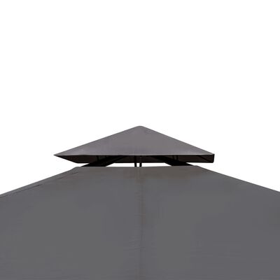 vidaXL pavillon med tag 3 x 3 m mørkegrå