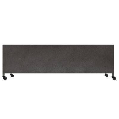 vidaXL tv-bord 110x30x40 cm jern sølvfarvet