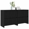 vidaXL Sideboards 2 pcs Sort eg 70 x 41 x 75 cm Konstrueret tr&aelig;