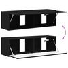 vidaXL TV v&aelig;gskab 2 pcs Sort 98 x 31 x 29,5 cm Konstrueret tr&aelig;
