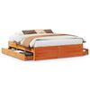 vidaXL sengeramme m. skuffer 180x200 cm uden madras massivt fyr brun