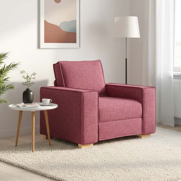 vidaXL sofastol vinr&oslash;d 60 cm stof