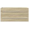 vidaXL vaskeskab 100x38,5x48 cm spånplade sonoma-eg