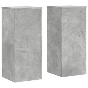 vidaXL plantestativer 2 stk. 30x30x70 cm konstrueret tr&aelig; betongr&aring;