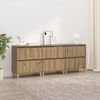 vidaXL Sideboards 3 pcs Artisan Egetr&aelig; 60 x 35 x 70 cm Konstrueret tr&aelig;
