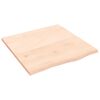 vidaXL bordplade 60x60x2 cm ubehandlet massivt egetr&aelig;