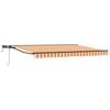 vidaXL Manuel markise-ramme med LED-lys 5 &times; 3,5 m