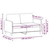 vidaXL 2-personers sofa 120 cm fløjl sort