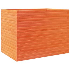 vidaXL plantekasse 90x60x68,5 cm massivt fyrretr&aelig; gyldenbrun
