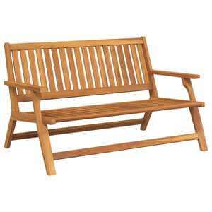 vidaXL Afslapningsb&aelig;nk Brun 122 x 78 x 73 cm Massivt Akacietr&aelig;