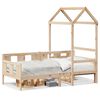 vidaXL daybed med tag 80x200 cm massivt fyrretr&aelig;