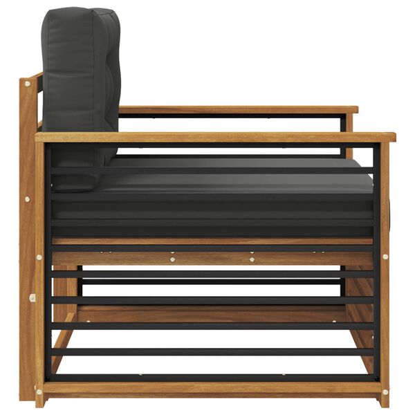 vidaXL Udend&oslash;rs sofagruppe Soli Akacietr&aelig; og polyester Naturfarvet