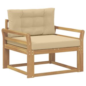 vidaXL Udend&oslash;rs Mellem Sofa Polyester Hvid