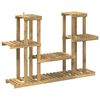 vidaXL Planteholder Hvid 123 x 25 x 78,5 cm Massivt Akacietr&aelig;