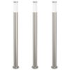 vidaXL pullertlamper 3 stk. 110 cm rustfrit st&aring;l IP44