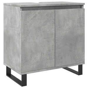 vidaXL badev&aelig;relsesskab 58x33x60 cm konstrueret tr&aelig; betongr&aring;