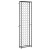 vidaXL vinreol til 95 flasker 54x18x200 cm smedejern sort